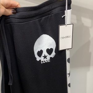 lauren Moshi tuxedo sweater pant skull